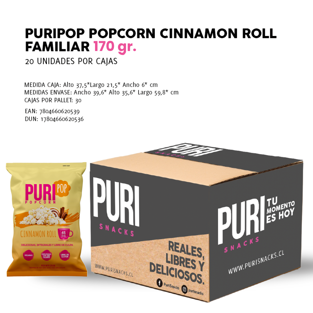 Puripop Cinnamon roll 170 gr