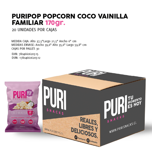 Puripop Coco Vainilla 170 gr