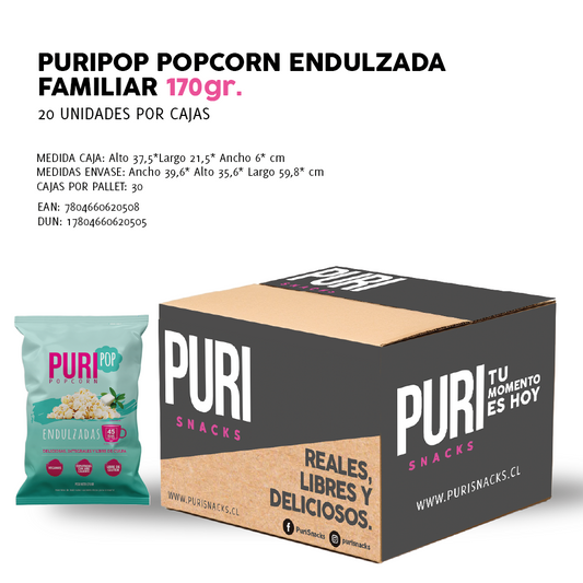 Puripop Endulzadas 170 gr